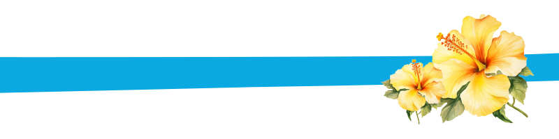 Blue Line with Yellow Flower